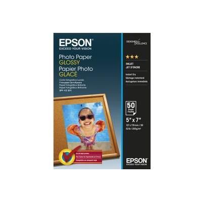 Epson - Glanzend - 127 x 178 mm - 200 g/m² - 50 vel(len) fotopapier - voor EcoTank ET-2750, 2751, 2756, 2850, 2851, 2856, 4750, 4850; Expression Home HD XP-15000 Epson - Glanzend - 127 x 178 mm - 200 g/m² - 50 vel(len) fotopapier - voor EcoTank ET-2750, 2751, 2756, 2850, 2851, 2856, 4750, 4850; Expression Home HD XP-15000