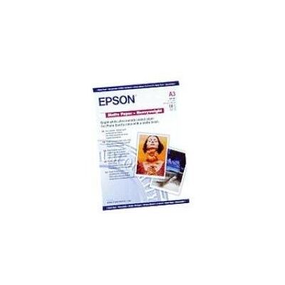 Epson - Mat - A3 (297 x 420 mm) - 167 g/m² - 50 vel(len) papier - voor EcoTank ET-16500, 7750; SureColor P5000, P800, SC-P10000, P5000, P700, P7500, P900, P9500 Epson - Mat - A3 (297 x 420 mm) - 167 g/m² - 50 vel(len) papier - voor EcoTank ET-16500, 7750; SureColor P5000, P800, SC-P10000, P5000, P700, P7500, P900, P9500