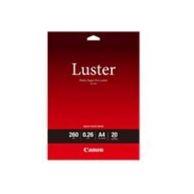 Canon Photo Paper Pro Luster LU-101 - Glans - 260 micron - A4 (210 x 297 mm) - 260 g/m² - 20 vel(len) fotopapier - voor PIXMA PRO-1, PRO-10, PRO-100, TS7450i Canon Photo Paper Pro Luster LU-101 - Glans - 260 micron - A4 (210 x 297 mm) - 260 g/m² - 20 vel(len) fotopapier - voor PIXMA PRO-1, PRO-10, PRO-100, TS7450i