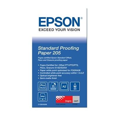 Epson Proofing Paper Standard - A2 (420 x 594 mm) 50 vel(len) proefpapier - voor SureColor P5000, P800, SC-P10000, P20000, P5000, P7500, P900, P9500 Epson Proofing Paper Standard - A2 (420 x 594 mm) 50 vel(len) proefpapier - voor SureColor P5000, P800, SC-P10000, P20000, P5000, P7500, P900, P9500