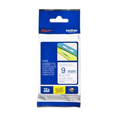 Brother TZ223 - Blauw op wit - Rol (0,9 cm x 8 m) gelamineerde tape - voor P-Touch PT-1010, 1080, 1090, 1230, 1290, 1880, 2100, 2430, 2700, 2710, 9800, PT-GL-200 Brother TZ223 - Blauw op wit - Rol (0,9 cm x 8 m) gelamineerde tape - voor P-Touch PT-1010, 1080, 1090, 1230, 1290, 1880, 2100, 2430, 2700, 2710, 9800, PT-GL-200