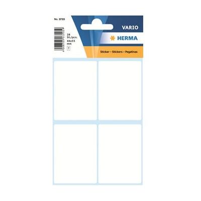 HERMA - Wit - 40 x 55 mm 28 etiket(ten) (7 vel(len) x 4 etiketten voor meervoudige doeleinden HERMA - Wit - 40 x 55 mm 28 etiket(ten) (7 vel(len) x 4 etiketten voor meervoudige doeleinden