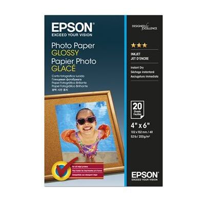 Epson - Glanzend - 102 x 152 mm - 200 g/m² - 20 vel(len) fotopapier - voor EcoTank ET-2850, 2851, 2856, 4850; EcoTank Photo ET-8500; EcoTank Pro ET-5800 Epson - Glanzend - 102 x 152 mm - 200 g/m² - 20 vel(len) fotopapier - voor EcoTank ET-2850, 2851, 2856, 4850; EcoTank Photo ET-8500; EcoTank Pro ET-5800