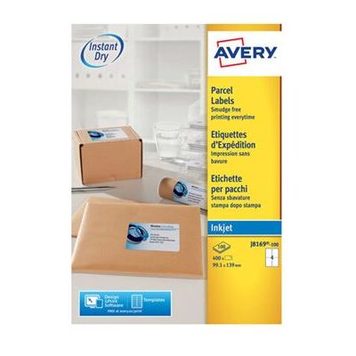 Avery Dennison Avery Inkjet - Wit - 139 x 99.1 mm 400 etiket(ten) (100 vel(len) x 4 adresetiketten Avery Dennison Avery Inkjet - Wit - 139 x 99.1 mm 400 etiket(ten) (100 vel(len) x 4 adresetiketten