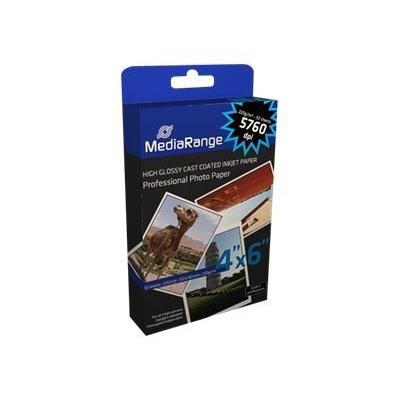 MediaRange - Hoogglans - gecoat - 100 x 150 mm - 220 g/m² - 50 vel(len) fotopapier MediaRange - Hoogglans - gecoat - 100 x 150 mm - 220 g/m² - 50 vel(len) fotopapier