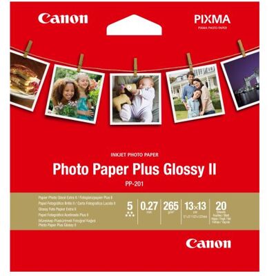 Fotopapier Canon Plus Glossy 2 - 13 x 13 cm Fotopapier Canon Plus Glossy 2 - 13 x 13 cm