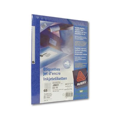 Avery Dennison Avery - A4 (210 x 297 mm) 12 stuks 65 etiketten Avery Dennison Avery - A4 (210 x 297 mm) 12 stuks 65 etiketten