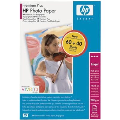 HP Premium Plus fotopapier - 100 vel(len) HP Premium Plus fotopapier - 100 vel(len)
