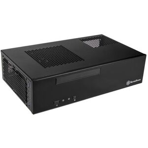 SilverStone MILO ML09 - Towermodel - mini ITX - geen voeding (SFX12V) - zwart - USB/Audio SilverStone MILO ML09 - Towermodel - mini ITX - geen voeding (SFX12V) - zwart - USB/Audio