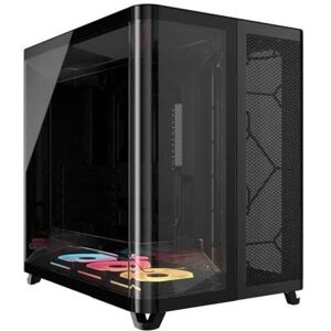 CORSAIR iCUE LINK AIR 5400 LX-R RGB - Mid tower - uitgebreide ATX - zijpaneel met raam (gehard glas) - geen voeding (ATX) - zwart - USB/Audio CORSAIR iCUE LINK AIR 5400 LX-R RGB - Mid tower - uitgebreide ATX - zijpaneel met raam (gehard glas) - geen voeding (ATX) - zwart - USB/Audio
