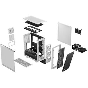 Fractal Design Meshify Meshify 2 Compact - Mid tower - ATX - zijpaneel met raam (gehard glas) - geen voeding (ATX) - wit TG heldere tint - USB/Audio Fractal Design Meshify Meshify 2 Compact - Mid tower - ATX - zijpaneel met raam (gehard glas) - geen voeding (ATX) - wit TG heldere tint - USB/Audio