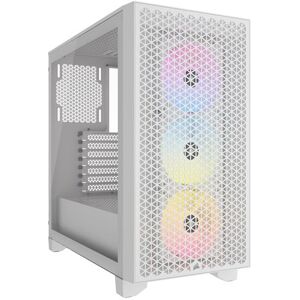 Corsair PC-behuizing - 3000D RGB AIRFLOW - ATX Mid-tower - 3 AR120 RGB-ventilatoren - Wit - (CC-9011256-WW) Corsair PC-behuizing - 3000D RGB AIRFLOW - ATX Mid-tower - 3 AR120 RGB-ventilatoren - Wit - (CC-9011256-WW)