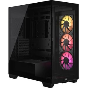 Corsair Gaming PC-behuizing 3500X Mid-tower Zwart ARGB met stalen zijpaneel Corsair Gaming PC-behuizing 3500X Mid-tower Zwart ARGB met stalen zijpaneel