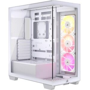 Corsair Gaming PC-behuizing 3500X Mid-tower Wit ARGB met zijpaneel van gehard glas Corsair Gaming PC-behuizing 3500X Mid-tower Wit ARGB met zijpaneel van gehard glas