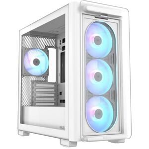 ASUS A23 PLUS - microATX - zijpaneel met raam (gehard glas) - geen voeding - wit - USB/Audio ASUS A23 PLUS - microATX - zijpaneel met raam (gehard glas) - geen voeding - wit - USB/Audio