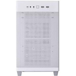 ASUS Prime AP201 - Kleine toren - micro ATX - zijpaneel met raam (gehard glas) - geen voeding - wit - USB/Audio ASUS Prime AP201 - Kleine toren - micro ATX - zijpaneel met raam (gehard glas) - geen voeding - wit - USB/Audio