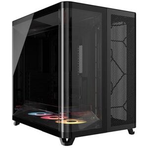 Corsair Gaming-PC-behuizing AIR 5400 RS-R Mid-tower Zwart ARGB met zijpaneel van gehard glas Corsair Gaming-PC-behuizing AIR 5400 RS-R Mid-tower Zwart ARGB met zijpaneel van gehard glas