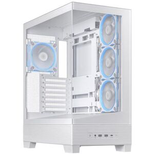 Asus PC-behuizing A31 Plus Mid-tower Wit ARGB met zijpaneel en voorkant van gehard glas Asus PC-behuizing A31 Plus Mid-tower Wit ARGB met zijpaneel en voorkant van gehard glas
