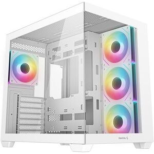 DeepCool Gaming-pc-behuizing CG530 4F Mid-tower Wit ARGB met zijpaneel van gehard glas DeepCool Gaming-pc-behuizing CG530 4F Mid-tower Wit ARGB met zijpaneel van gehard glas