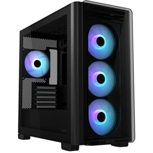 ASUS A23 PLUS - microATX - zijpaneel met raam (gehard glas) - geen voeding - zwart - USB/Audio ASUS A23 PLUS - microATX - zijpaneel met raam (gehard glas) - geen voeding - zwart - USB/Audio