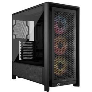 Corsair PC-behuizing FRAME 4000D RS Mid-tower Zwart ARGB met zijpaneel van gehard glas Corsair PC-behuizing FRAME 4000D RS Mid-tower Zwart ARGB met zijpaneel van gehard glas