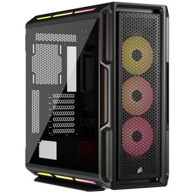 CORSAIR iCUE LINK 5000T LX RGB - Mid tower spelen - uitgebreide ATX - zijpaneel met raam (gehard glas) - geen voeding (ATX) - zwart - USB/Audio CORSAIR iCUE LINK 5000T LX RGB - Mid tower spelen - uitgebreide ATX - zijpaneel met raam (gehard glas) - geen voeding (ATX) - zwart - USB/Audio