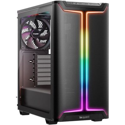 be quiet! Pure Base 501 DX - Midi-toren - ATX - zijpaneel met raam (gehard glas) - geen voeding (ATX / PS/2) - zwart - USB/Audio be quiet! Pure Base 501 DX - Midi-toren - ATX - zijpaneel met raam (gehard glas) - geen voeding (ATX / PS/2) - zwart - USB/Audio