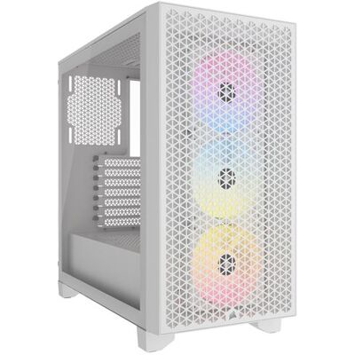 Corsair Pc-behuizing - 3000d Rgb Airflow - Atx Mid-tower - 3 Ar120 Rgb-ventilatoren - Wit - (cc-9011256-ww) Corsair Pc-behuizing - 3000d Rgb Airflow - Atx Mid-tower - 3 Ar120 Rgb-ventilatoren - Wit - (cc-9011256-ww)
