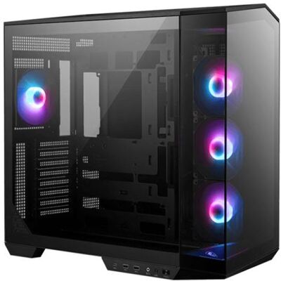 MSI MAG PANO 100R PZ - Mid tower - ATX - zijpaneel met raam (gehard glas) - geen voeding (ATX) - USB/Audio/Mic MSI MAG PANO 100R PZ - Mid tower - ATX - zijpaneel met raam (gehard glas) - geen voeding (ATX) - USB/Audio/Mic