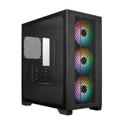 Cooler Master PC-behuizing Elite 301 Mini-tower Zwart ARGB met zijpaneel van gehard glas Cooler Master PC-behuizing Elite 301 Mini-tower Zwart ARGB met zijpaneel van gehard glas