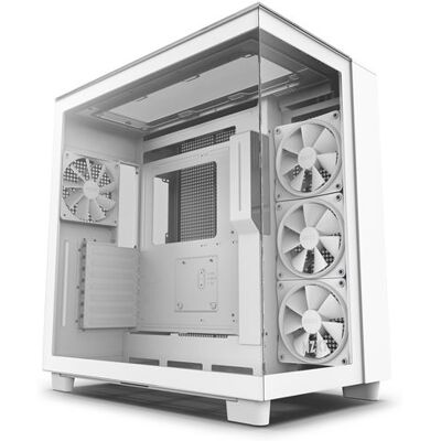 NZXT PC-behuizing H9 Elite Mid-tower Wit met zijpaneel en voorkant van gehard glas NZXT PC-behuizing H9 Elite Mid-tower Wit met zijpaneel en voorkant van gehard glas