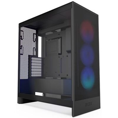 Nzxt Pc-behuizing H7 Flow Mid-tower Zwart Rgb Met Zijpaneel Van Gehard Glas Nzxt Pc-behuizing H7 Flow Mid-tower Zwart Rgb Met Zijpaneel Van Gehard Glas