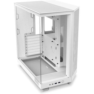 NZXT PC-behuizing H6 FLOW Mid-tower Wit RGB met zijpaneel en voorpaneel van gehard glas NZXT PC-behuizing H6 FLOW Mid-tower Wit RGB met zijpaneel en voorpaneel van gehard glas