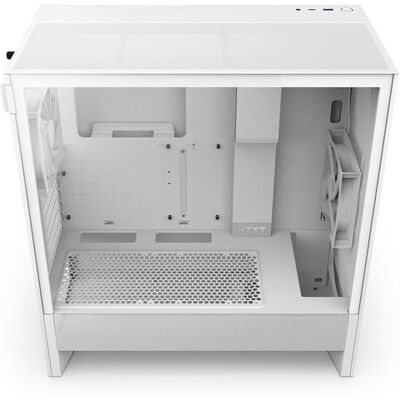 NZXT PC-behuizing H5 FLOW Mid-tower Wit met zijpaneel van gehard glas NZXT PC-behuizing H5 FLOW Mid-tower Wit met zijpaneel van gehard glas