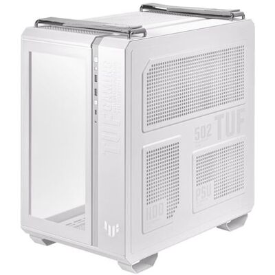 ASUS TUF Gaming GT502 Plus - Mid tower - ATX - zijpaneel met raam (gehard glas) - geen voeding - wit - USB/Audio ASUS TUF Gaming GT502 Plus - Mid tower - ATX - zijpaneel met raam (gehard glas) - geen voeding - wit - USB/Audio