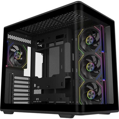 Cooler Master Gaming PC-behuizing Elite 600 Mid-tower Zwart met zijpaneel van gehard glas Cooler Master Gaming PC-behuizing Elite 600 Mid-tower Zwart met zijpaneel van gehard glas