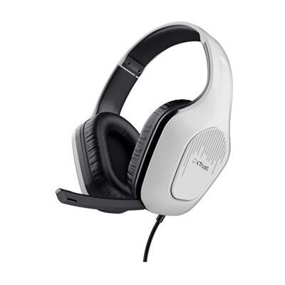 Trust GXT 415W Zirox - Headset - over oor - met bekabeling - 3,5 mm-stekker - wit Trust GXT 415W Zirox - Headset - over oor - met bekabeling - 3,5 mm-stekker - wit