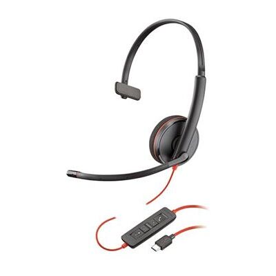 Plantronics Poly Blackwire C3210 USB-C - 3200 Series - headset - op oor - met bekabeling - USB-C - zwart Plantronics Poly Blackwire C3210 USB-C - 3200 Series - headset - op oor - met bekabeling - USB-C - zwart