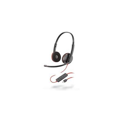 Plantronics Poly Blackwire C3220 USB-C - 3200 Series - headset - op oor - met bekabeling - USB-C - ruisisolatie - zwart Plantronics Poly Blackwire C3220 USB-C - 3200 Series - headset - op oor - met bekabeling - USB-C - ruisisolatie - zwart