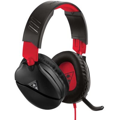 Turtle Beach Recon 70 Wired Gaming Headset Zwart en Rood voor Nintendo Switch Turtle Beach Recon 70 Wired Gaming Headset Zwart en Rood voor Nintendo Switch
