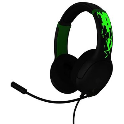 Pdp Bedrade headset Airlite Glow voor Xbox Series X/S Xbox One en PC Grijs en groen Pdp Bedrade headset Airlite Glow voor Xbox Series X/S Xbox One en PC Grijs en groen
