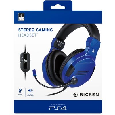 Nacon BigBen Gaming Headset voor PS4 Blauw Nacon BigBen Gaming Headset voor PS4 Blauw