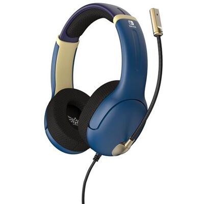 PDP Gaming Hoofdtelefoon Nintendo Switch Airlite Zelda Hyrule Brave Blauw PDP Gaming Hoofdtelefoon Nintendo Switch Airlite Zelda Hyrule Brave Blauw