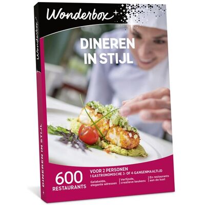 Cadeaubox Wonderbox Dineren In Stijl NL Cadeaubox Wonderbox Dineren In Stijl NL