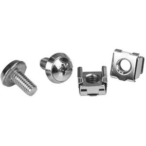 StarTech.com 100 Stuks M6 Montageschroeven en Kooimoeren voor Serverrack - Schroeven en moeren voor rack (pak van 100) - voor P/N: RACK-21U-20-WALL-OA, RACK-24U-20-WALL-OA, RK12OD2, SHELF-2U-20-CENTER-V StarTech.com 100 Stuks M6 Montageschroeven en Kooimoeren voor Serverrack - Schroeven en moeren voor rack (pak van 100) - voor P/N: RACK-21U-20-WALL-OA, RACK-24U-20-WALL-OA, RK12OD2, SHELF-2U-20-CENTER-V