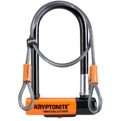 Kryptonite U-slot Evolution Mini 7 Met Flex Fub 2 Wielen Veiligheidsniveau 7/10 Zwart En Grijs Kryptonite U-slot Evolution Mini 7 Met Flex Fub 2 Wielen Veiligheidsniveau 7/10 Zwart En Grijs