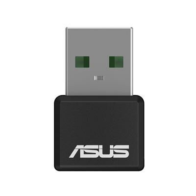 Asus Stick Wifi-6 USB-AX55 Nano Zwart en Zilver Asus Stick Wifi-6 USB-AX55 Nano Zwart en Zilver