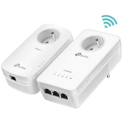 TP-Link TL-WPA8635P KIT - Bridge 3-poorts switch - 1GbE, HomePlug AV (HPAV) 2.0, IEEE 1901 - Wi-Fi 5 - Dual Band - aansluitbaar aan muur TP-Link TL-WPA8635P KIT - Bridge 3-poorts switch - 1GbE, HomePlug AV (HPAV) 2.0, IEEE 1901 - Wi-Fi 5 - Dual Band - aansluitbaar aan muur