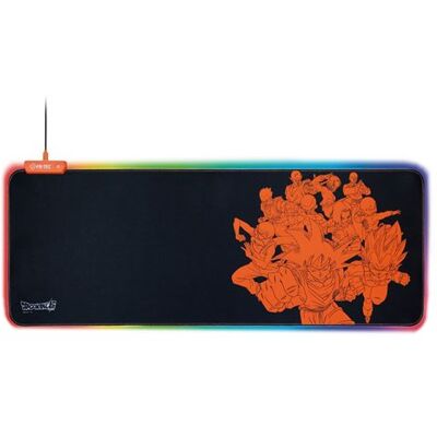 XL gaming muismat met RGB FR-TEC Dragon Ball Super Zwart en oranje XL gaming muismat met RGB FR-TEC Dragon Ball Super Zwart en oranje
