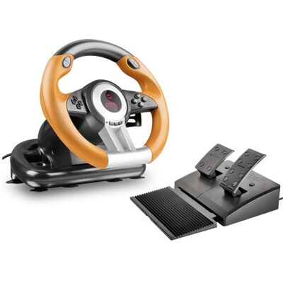 Jöllenbeck SPEEDLINK DRIFT O.Z. - Stuur en pedalen-set - zwart, oranje - voor PC Jöllenbeck SPEEDLINK DRIFT O.Z. - Stuur en pedalen-set - zwart, oranje - voor PC